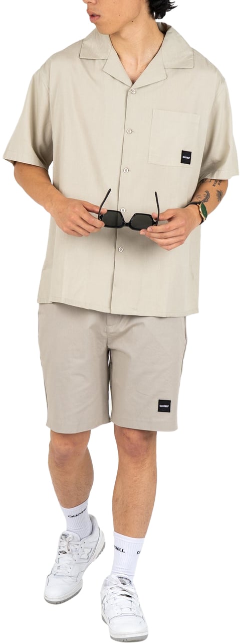Quotrell Austin Shorts | Dark Beige/black Beige