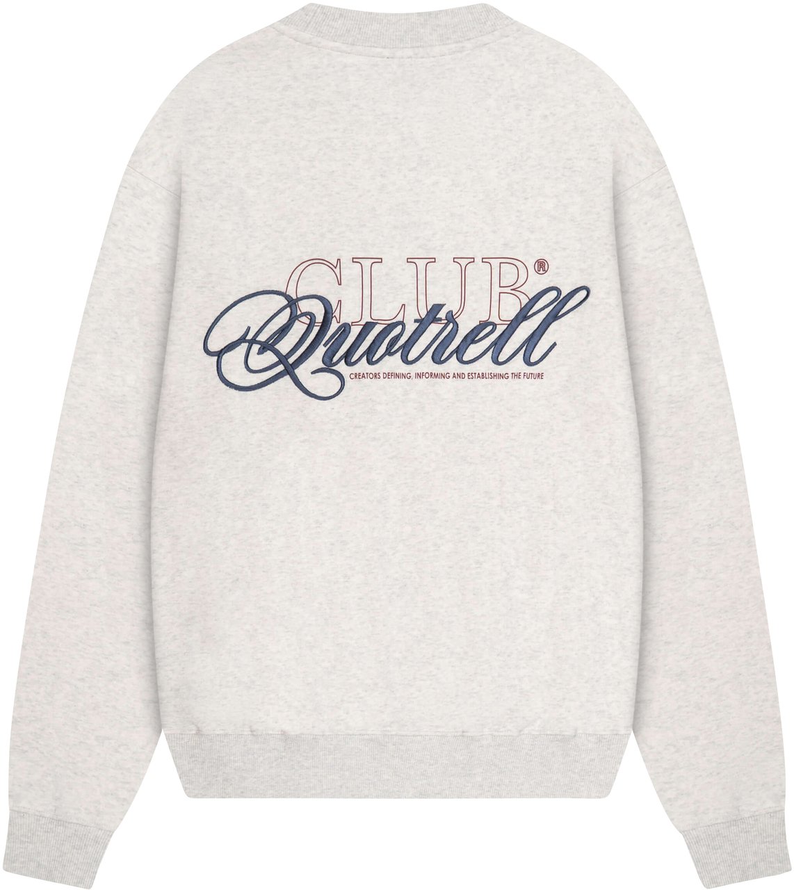 Quotrell Futura Crewneck | Light Grey Melee/blu Grijs