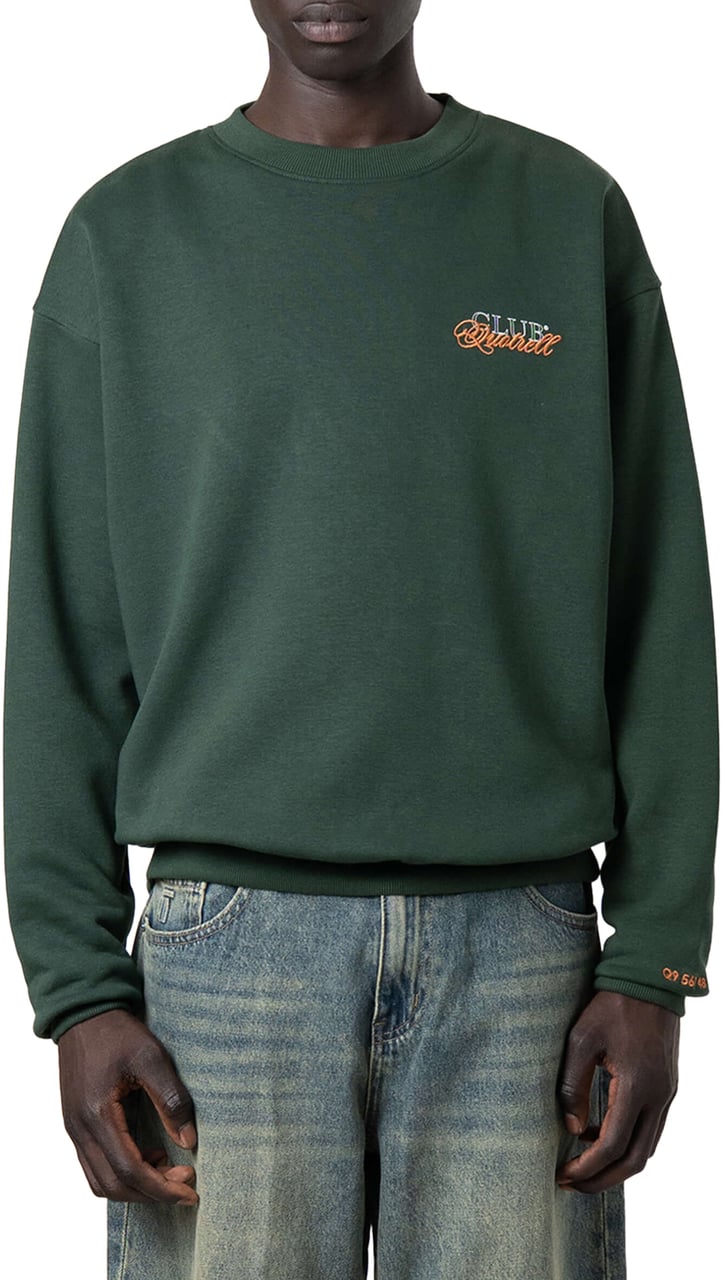 Quotrell Futura Crewneck | Petrol/orange Groen