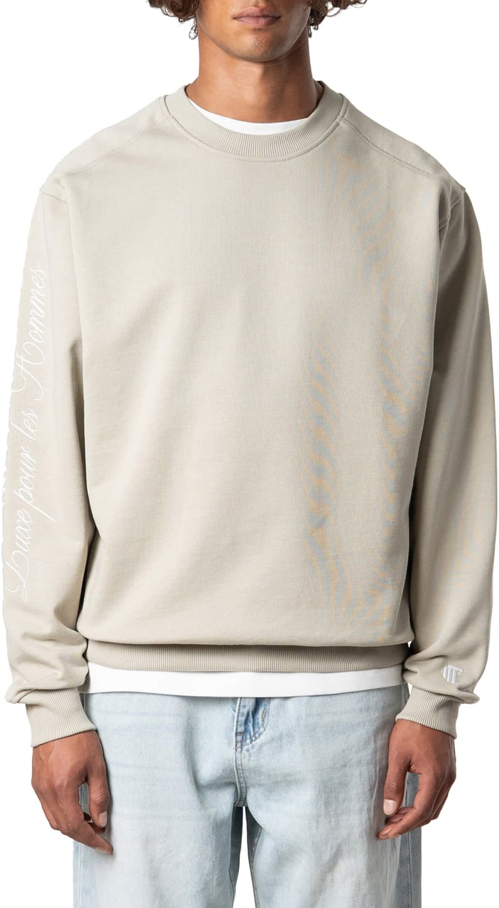 Quotrell Command Crewneck | Greige Beige