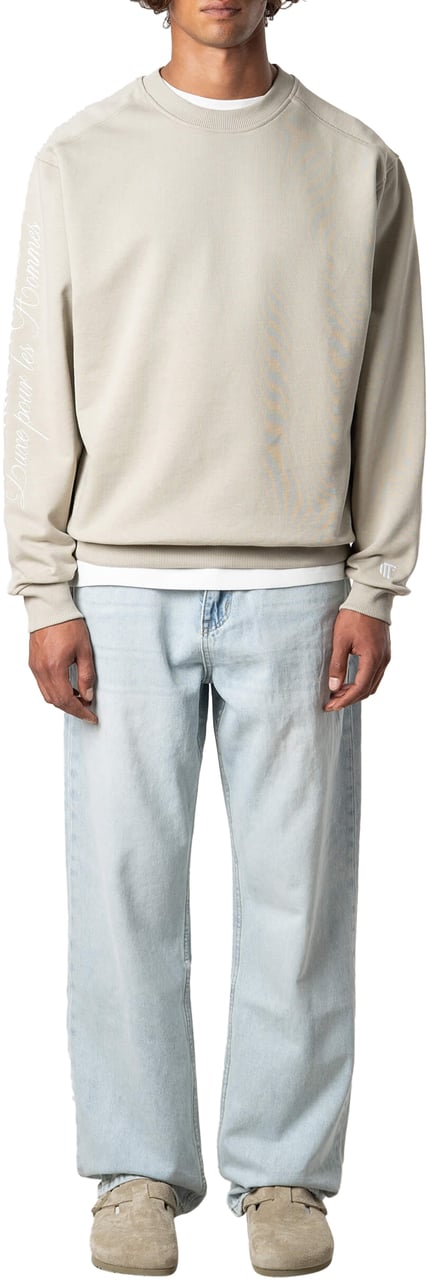Quotrell Command Crewneck | Greige Beige