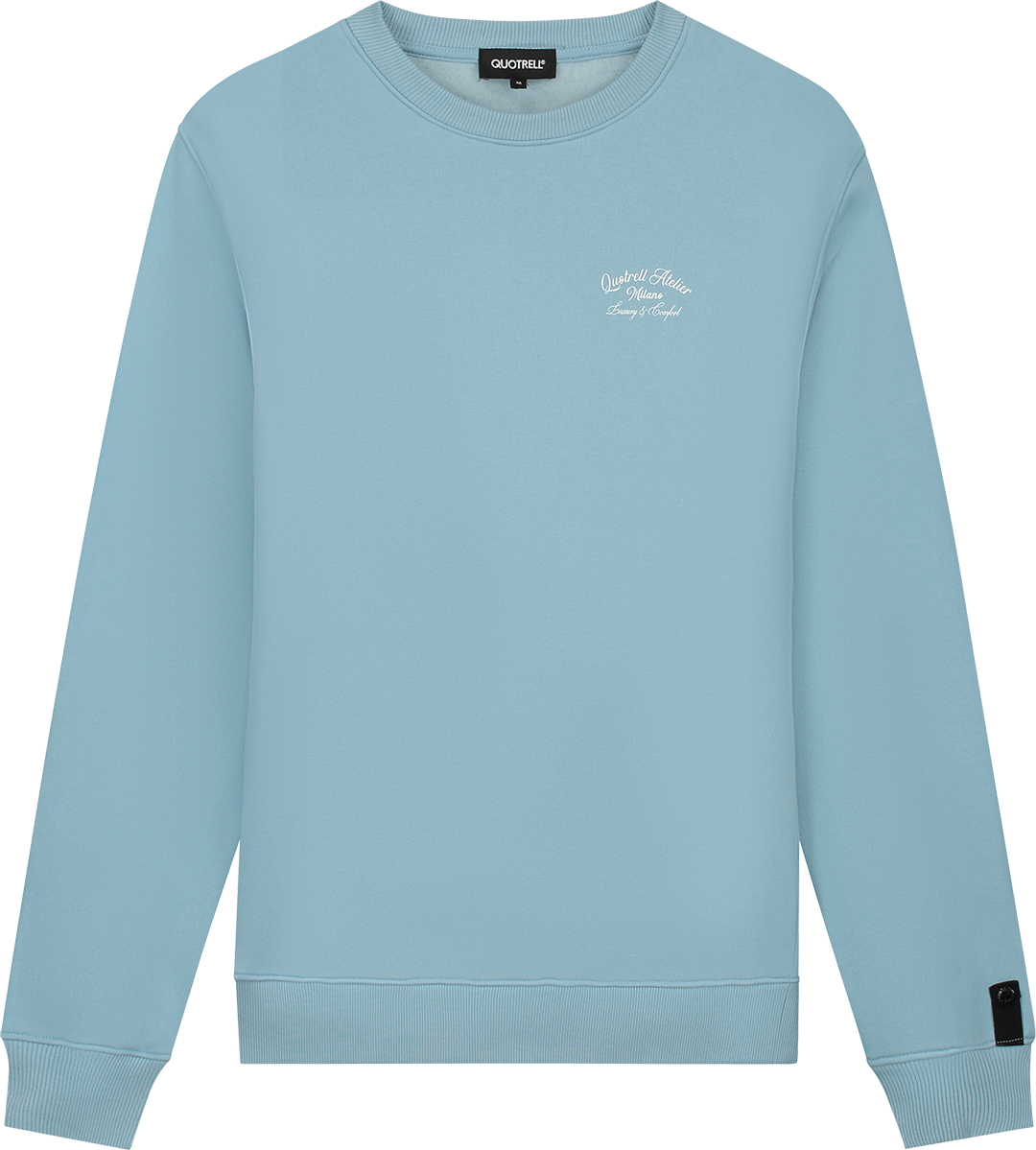 Quotrell Atelier Milano Crewneck | Light Blue/white Blauw