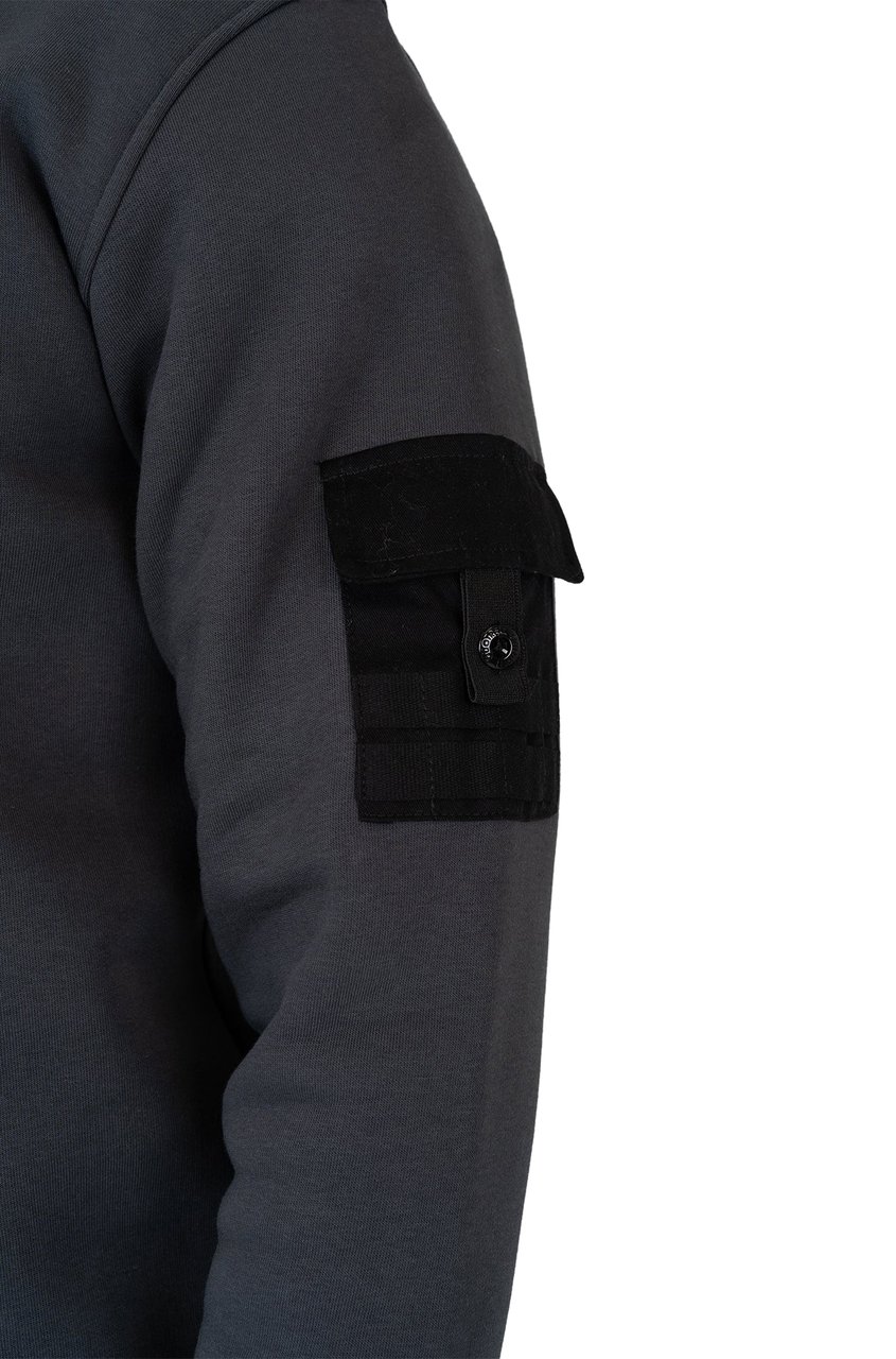Quotrell Dublin Crewneck | Anthracite/white Zwart