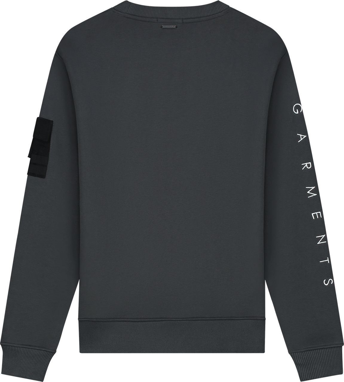 Quotrell Dublin Crewneck | Anthracite/white Zwart