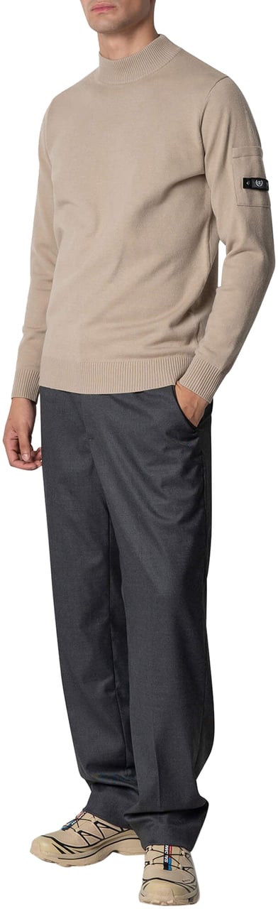 Quotrell Cannes Knitted Sweater | Faded Brown Bruin