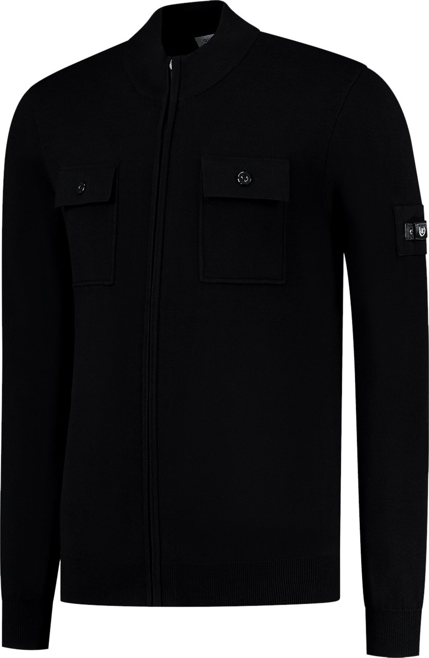 Quotrell Fromanteel Knitted Vest | Black Zwart