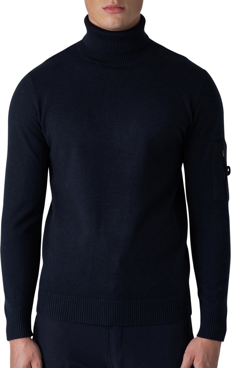 Quotrell Papillon Knitted Sweater | Navy Blauw