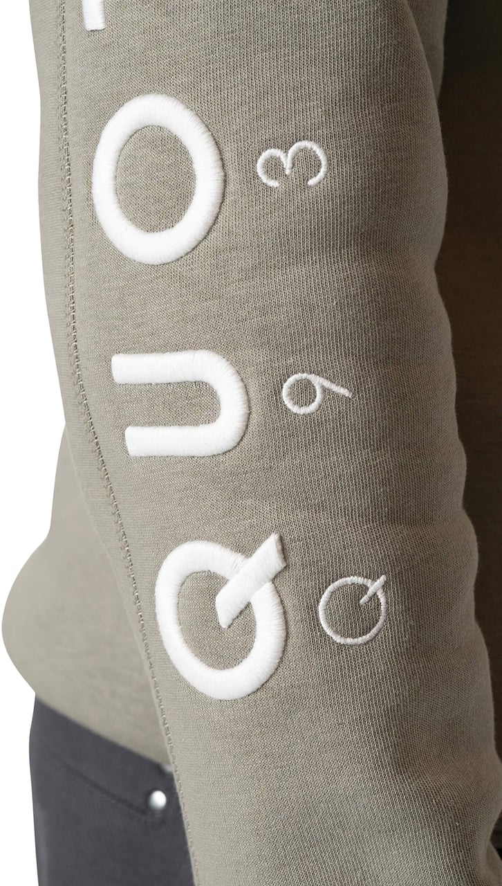 Quotrell Defender Crewneck | Faded Olive/white Groen