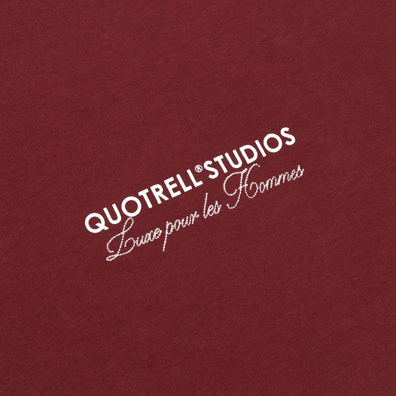 Quotrell Studios Crewneck | Bordeaux/white Rood