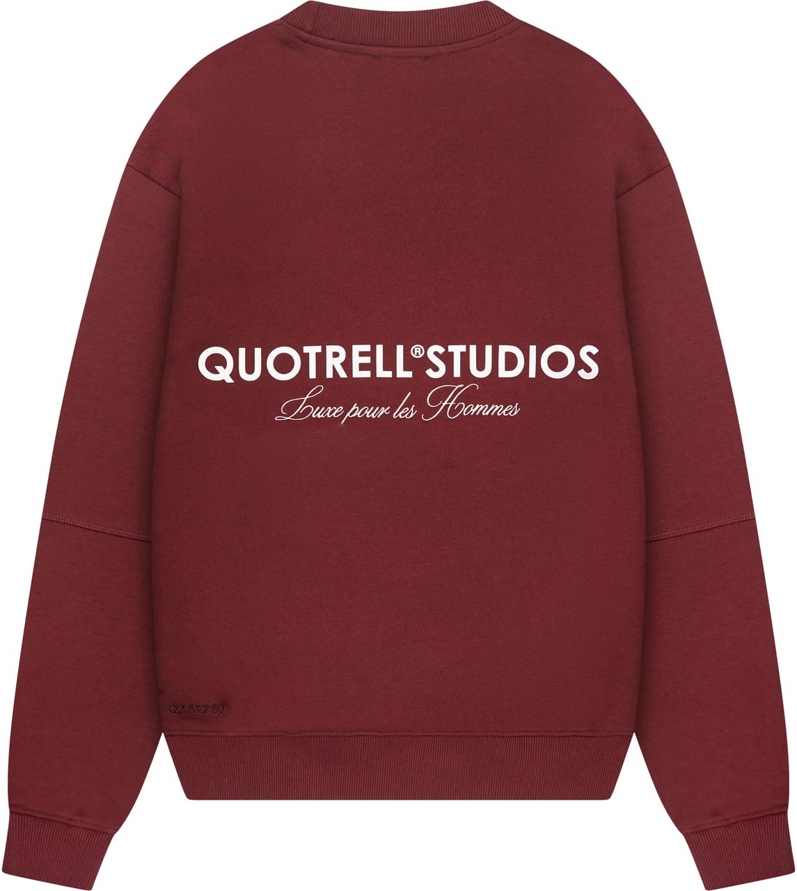 Quotrell Studios Crewneck | Bordeaux/white Rood