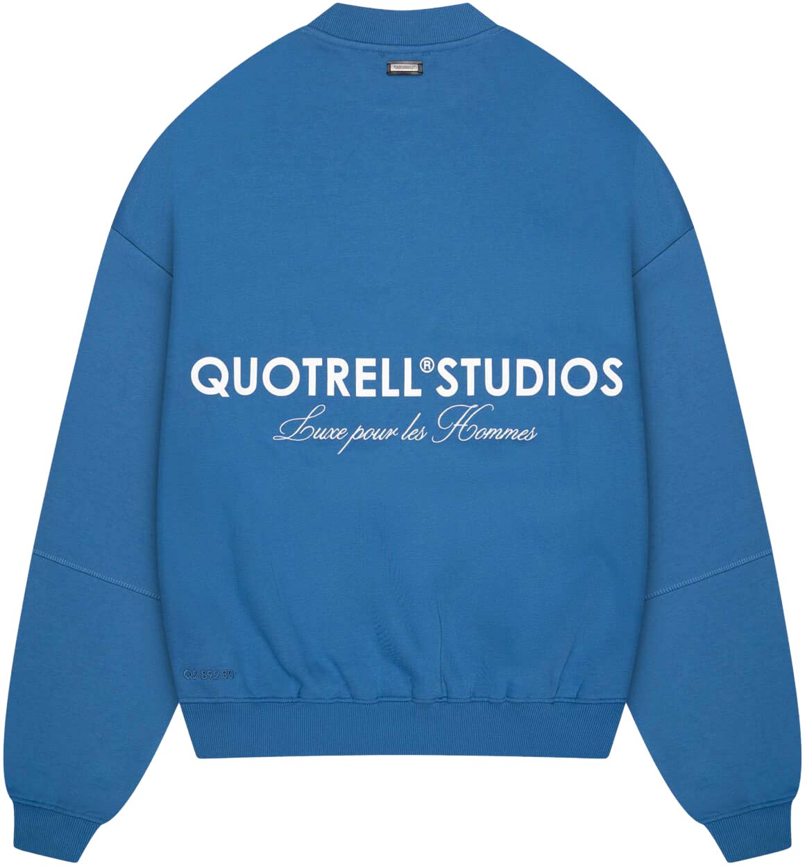 Quotrell Studios Crewneck | Cobalt/white Blauw