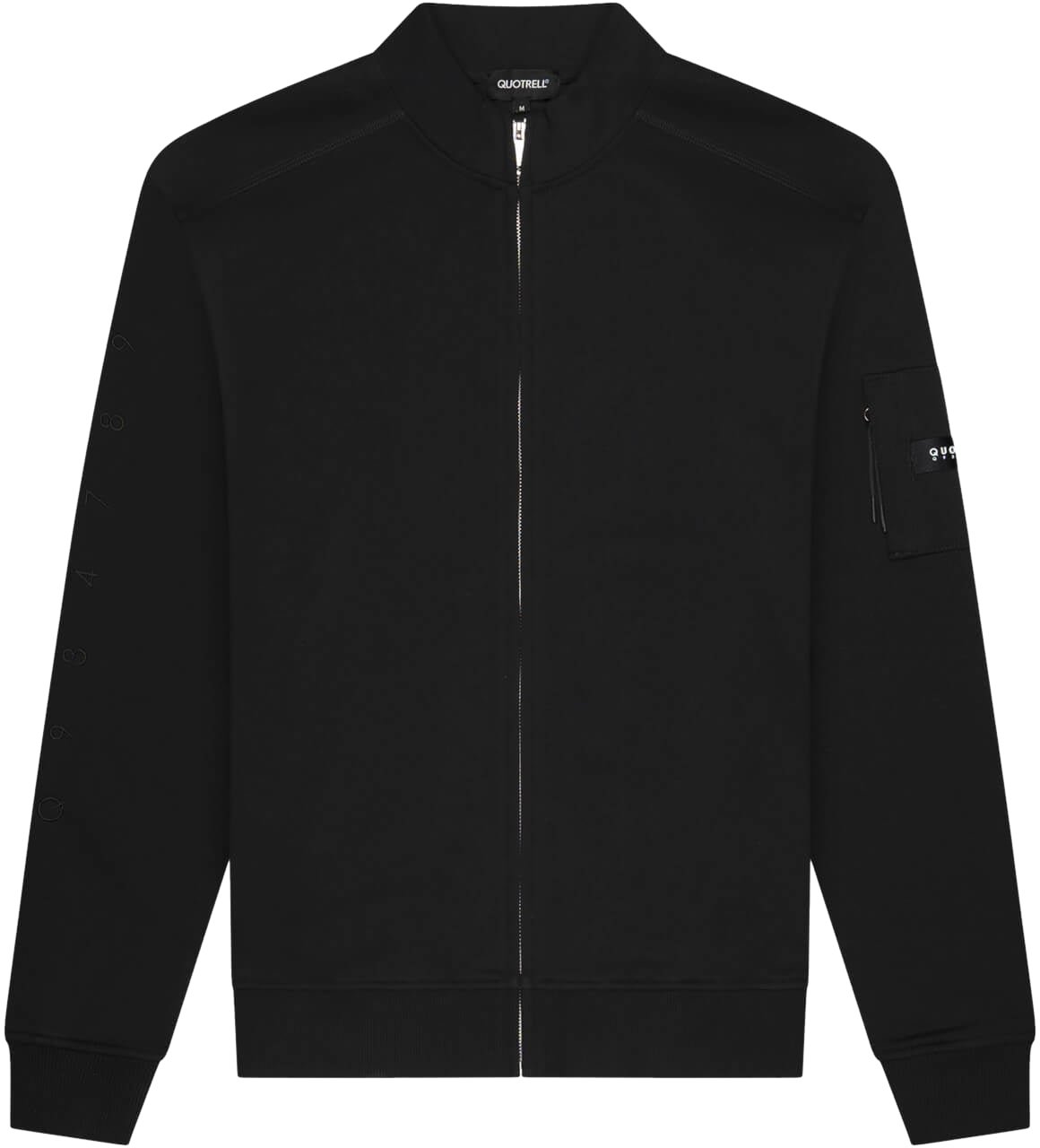 Quotrell Defender Zip Sweater | Black/black Zwart
