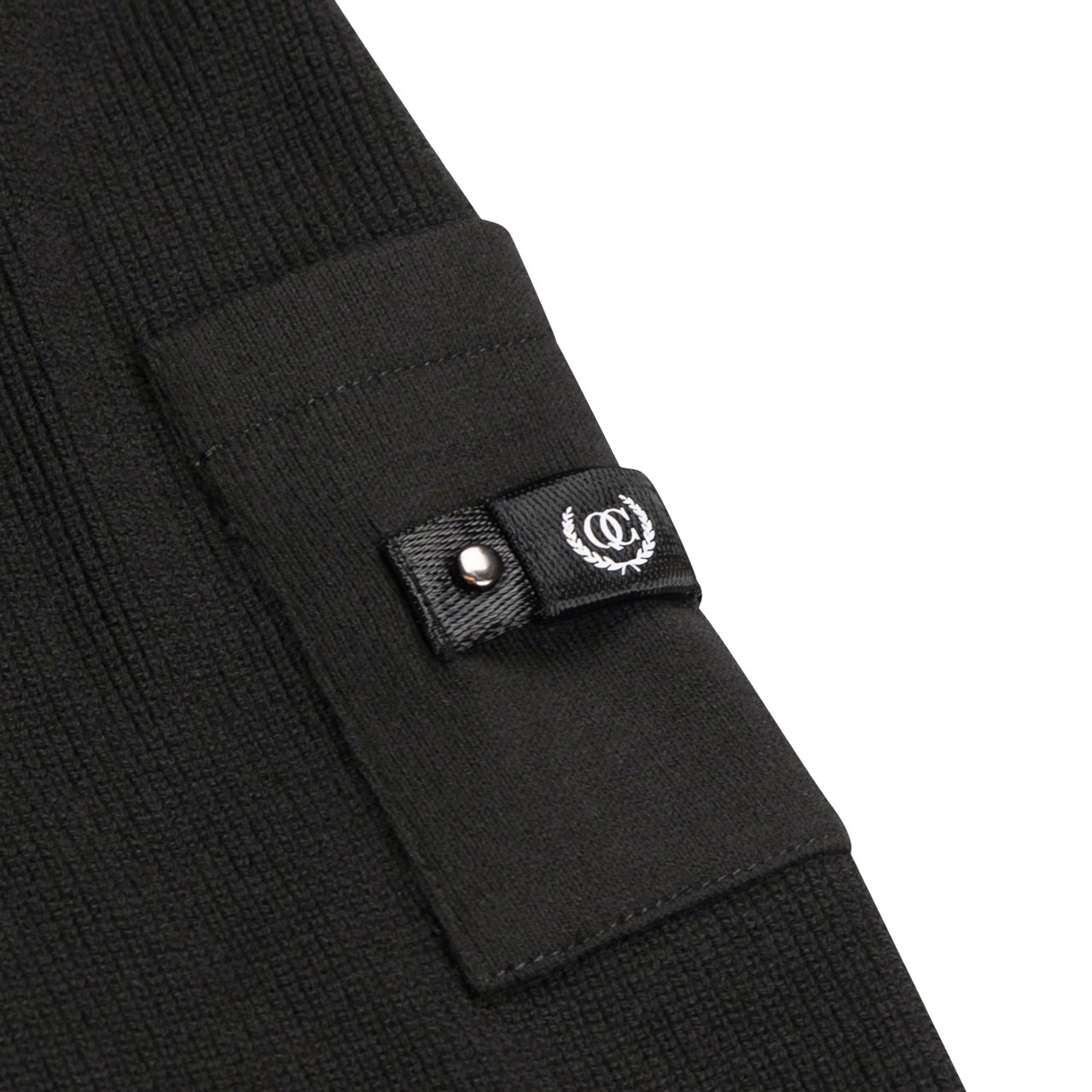 Quotrell Peak Knitted Sweater | Black Zwart