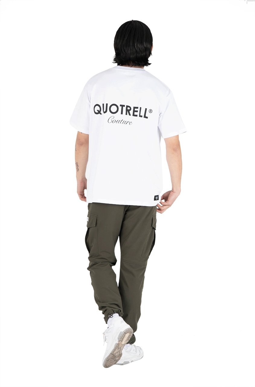 Quotrell Sarasota T-shirt | White/black Wit