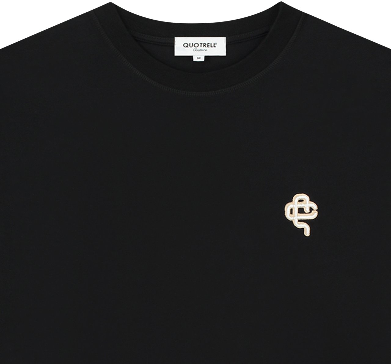 Quotrell Florence T-shirt | Black/sand Zwart