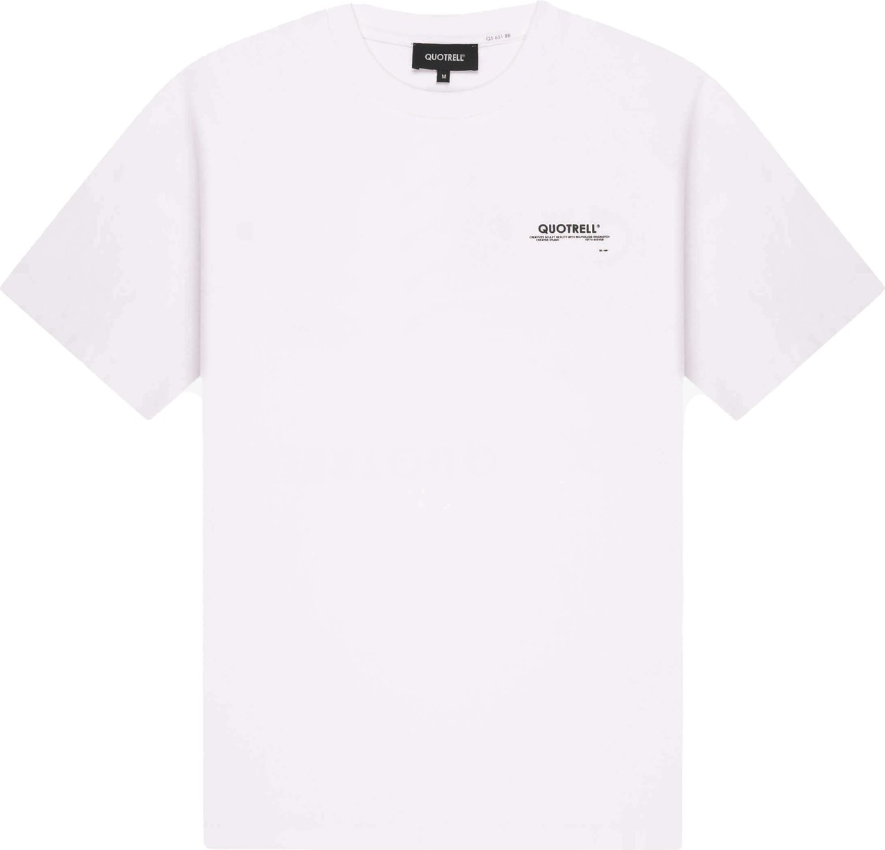 Quotrell Elevate Tee | White/black Wit