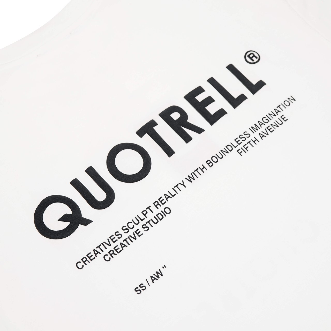 Quotrell Elevate Tee | White/black Wit