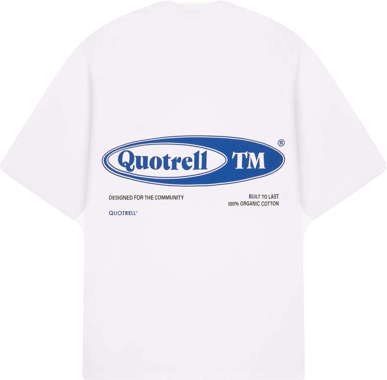 Quotrell Emblem Tee | White/blue Wit