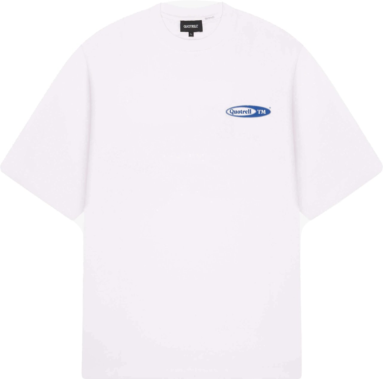 Quotrell Emblem Tee | White/blue Wit
