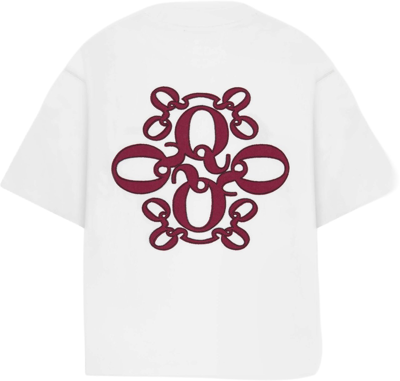 Quotrell Insignia Tee | White/red Wit