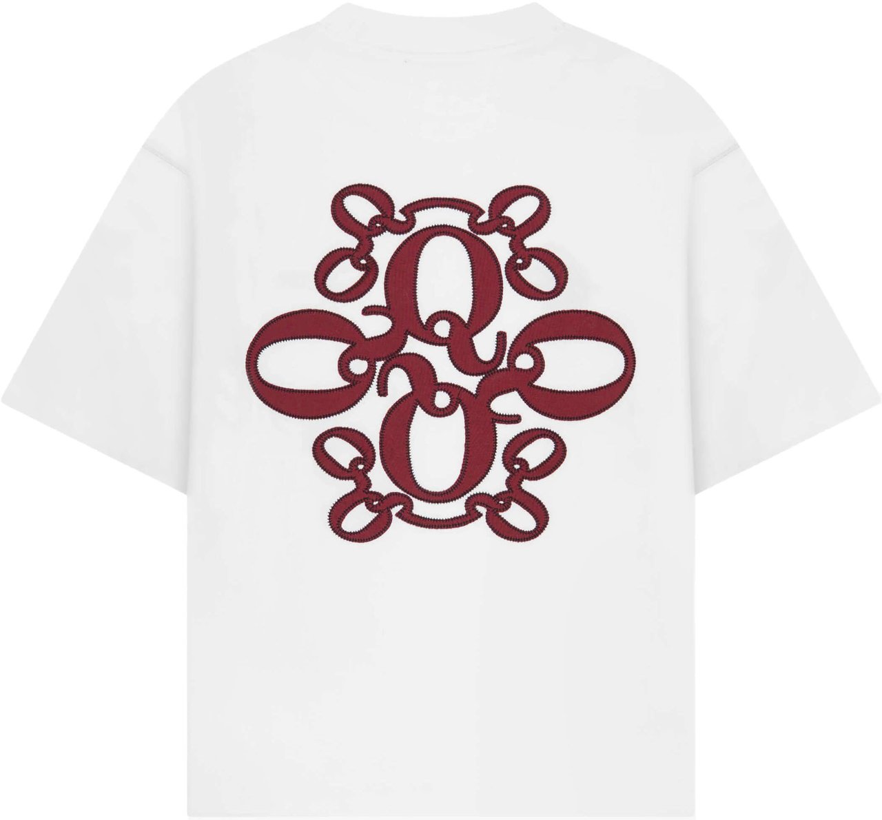 Quotrell Insignia Tee | White/red Wit