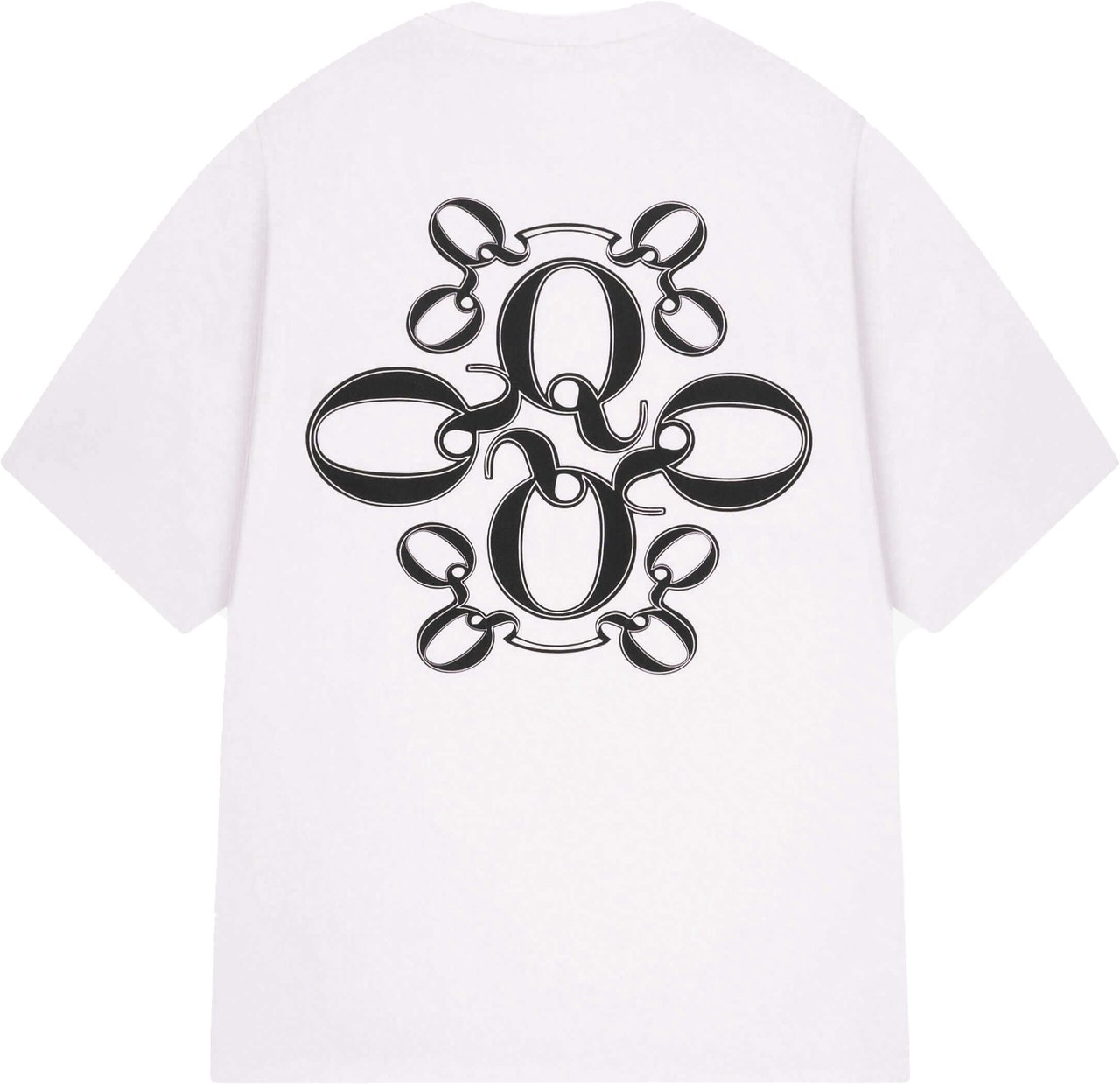 Quotrell Insignia Tee | White/black Wit