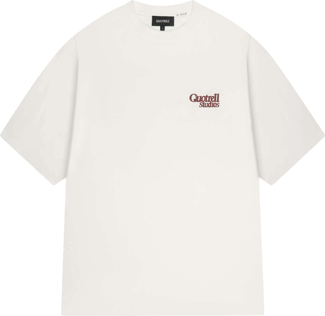 Quotrell Puff Studios Tee | Off White/red Wit