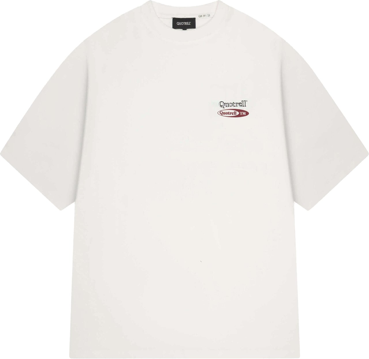 Quotrell Roadster Tee | Off White/red Wit