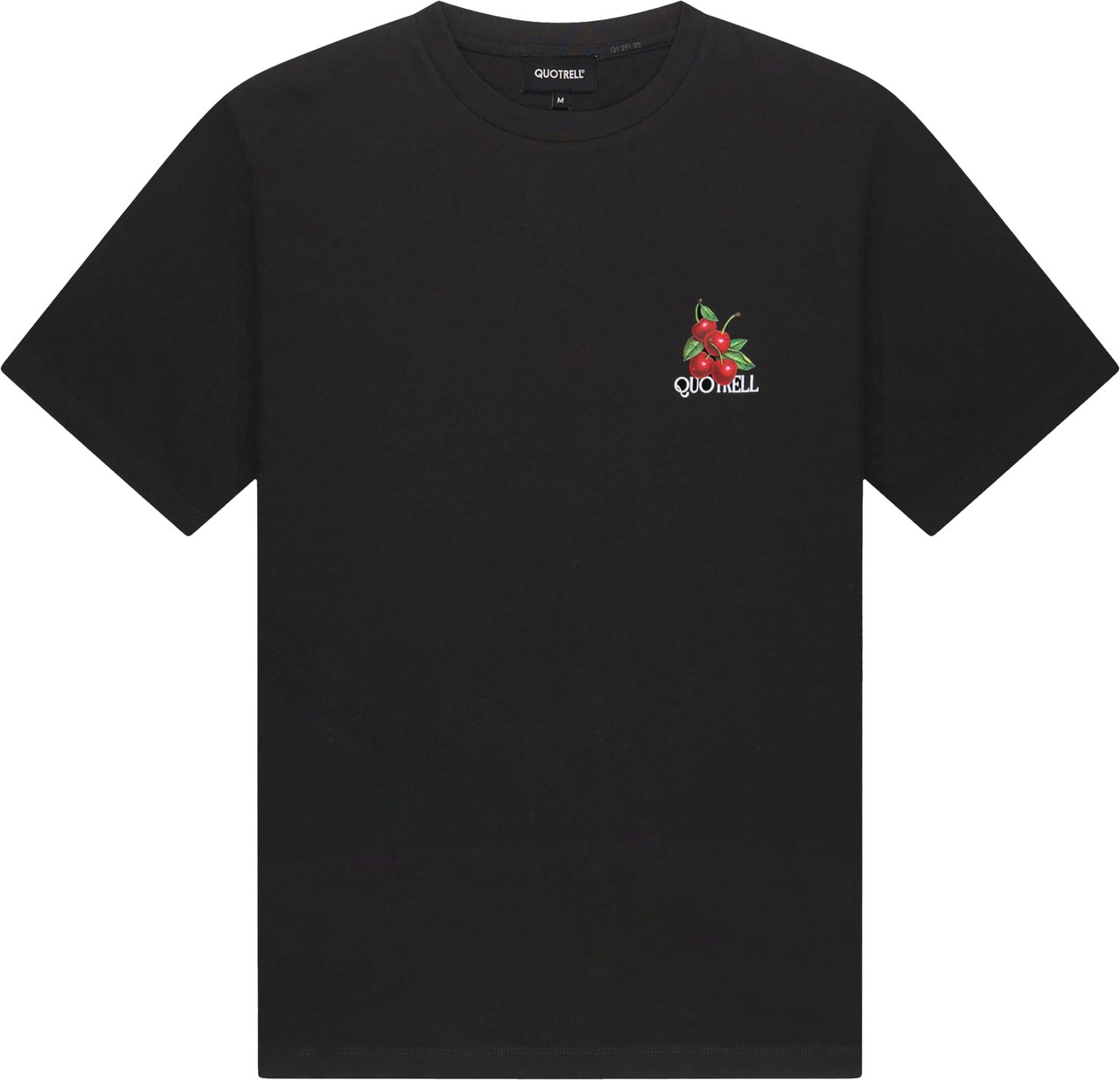 Quotrell Cheri Tee | Black/white Zwart