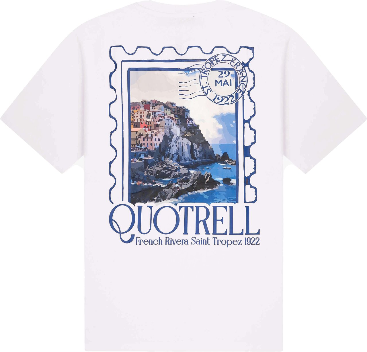 Quotrell Rivera Tee | White/blue Wit