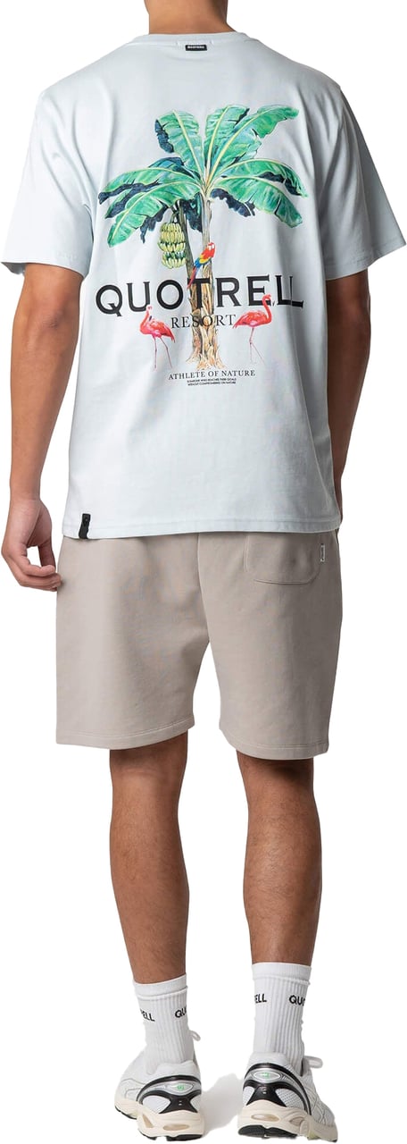 Quotrell Resort Tee | Light Blue/black Blauw
