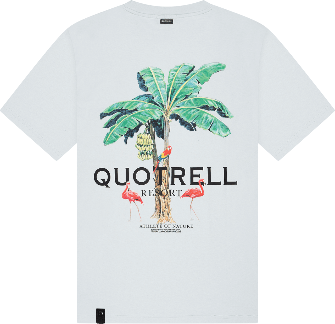 Quotrell Resort Tee | Light Blue/black Blauw