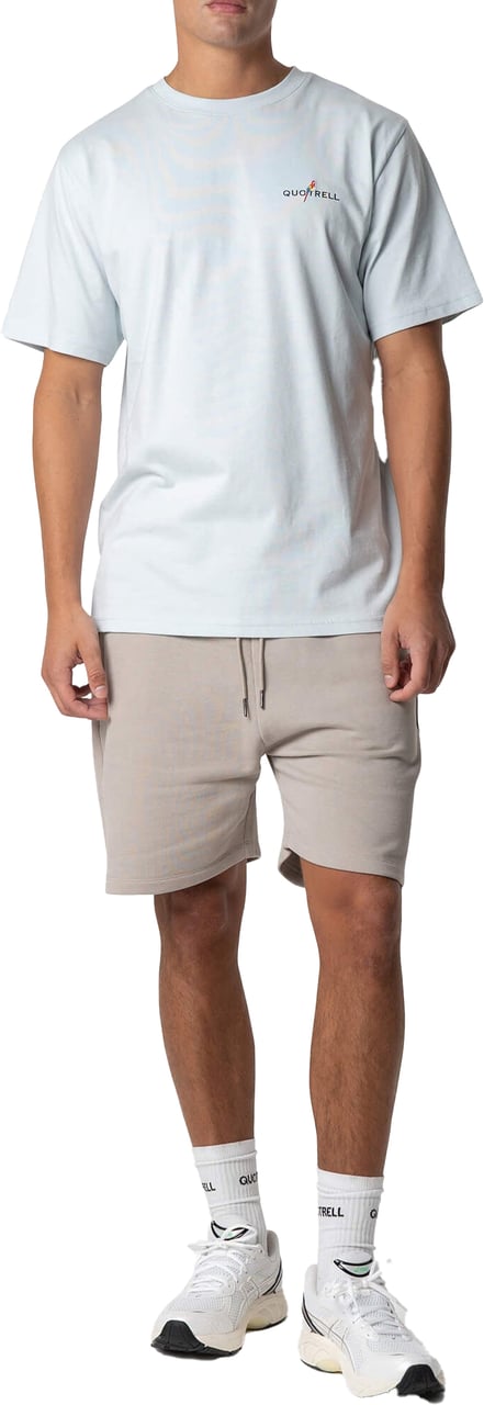 Quotrell Resort Tee | Light Blue/black Blauw