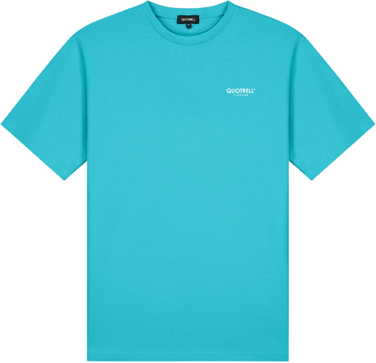 Quotrell L'atelier T-shirt | Aqua/white Blauw
