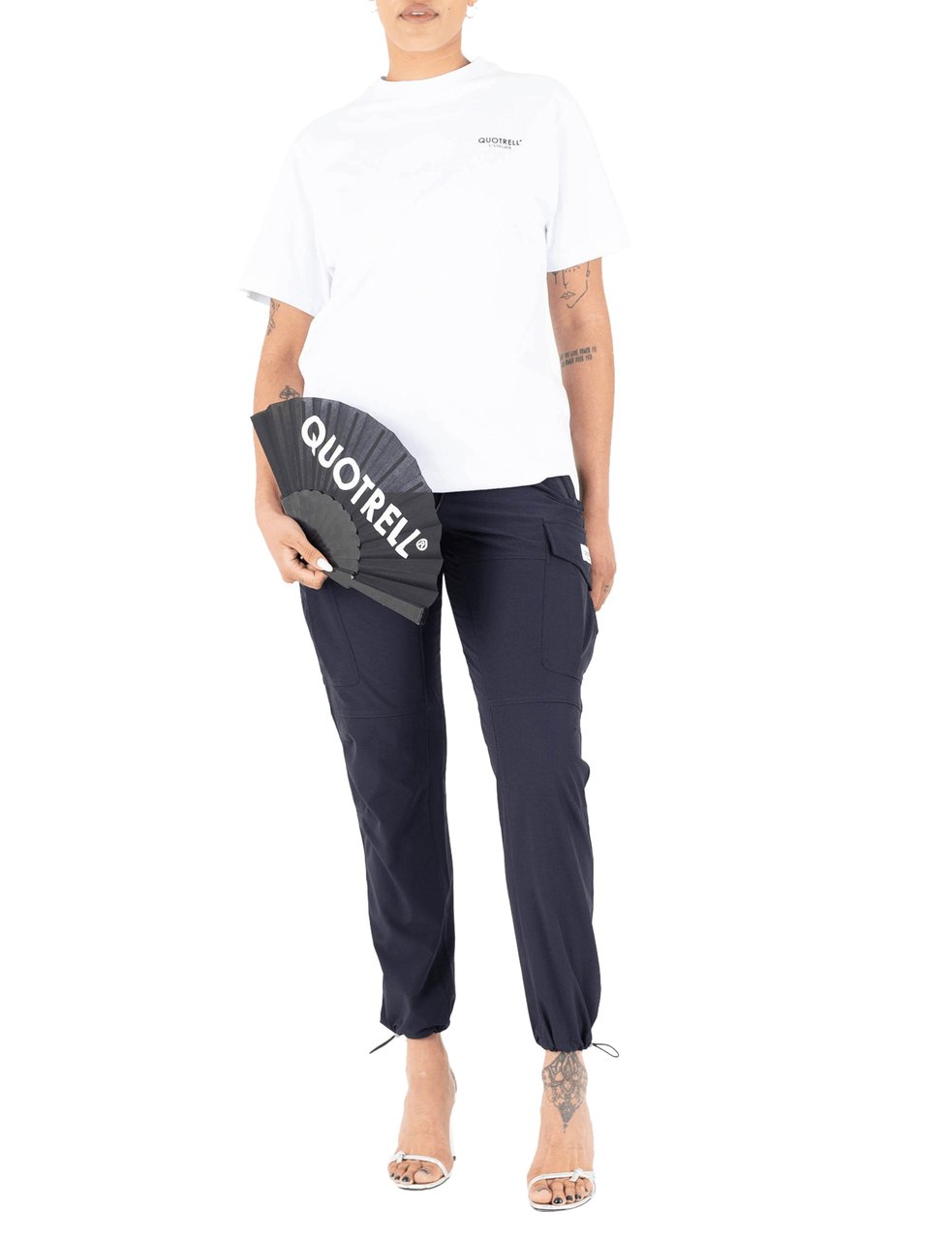Quotrell L'atelier T-shirt | White/black Wit