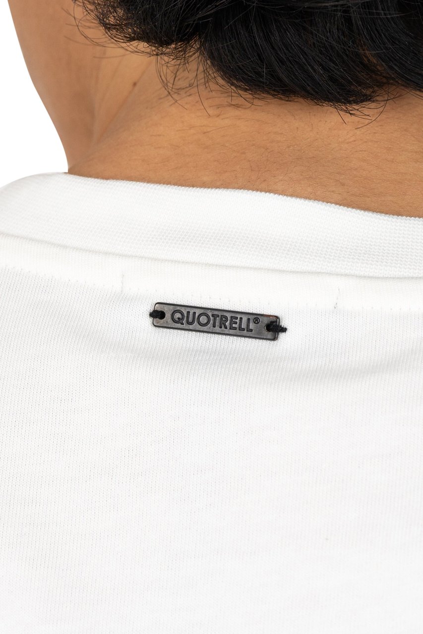 Quotrell L'atelier T-shirt | Off White/brown Wit