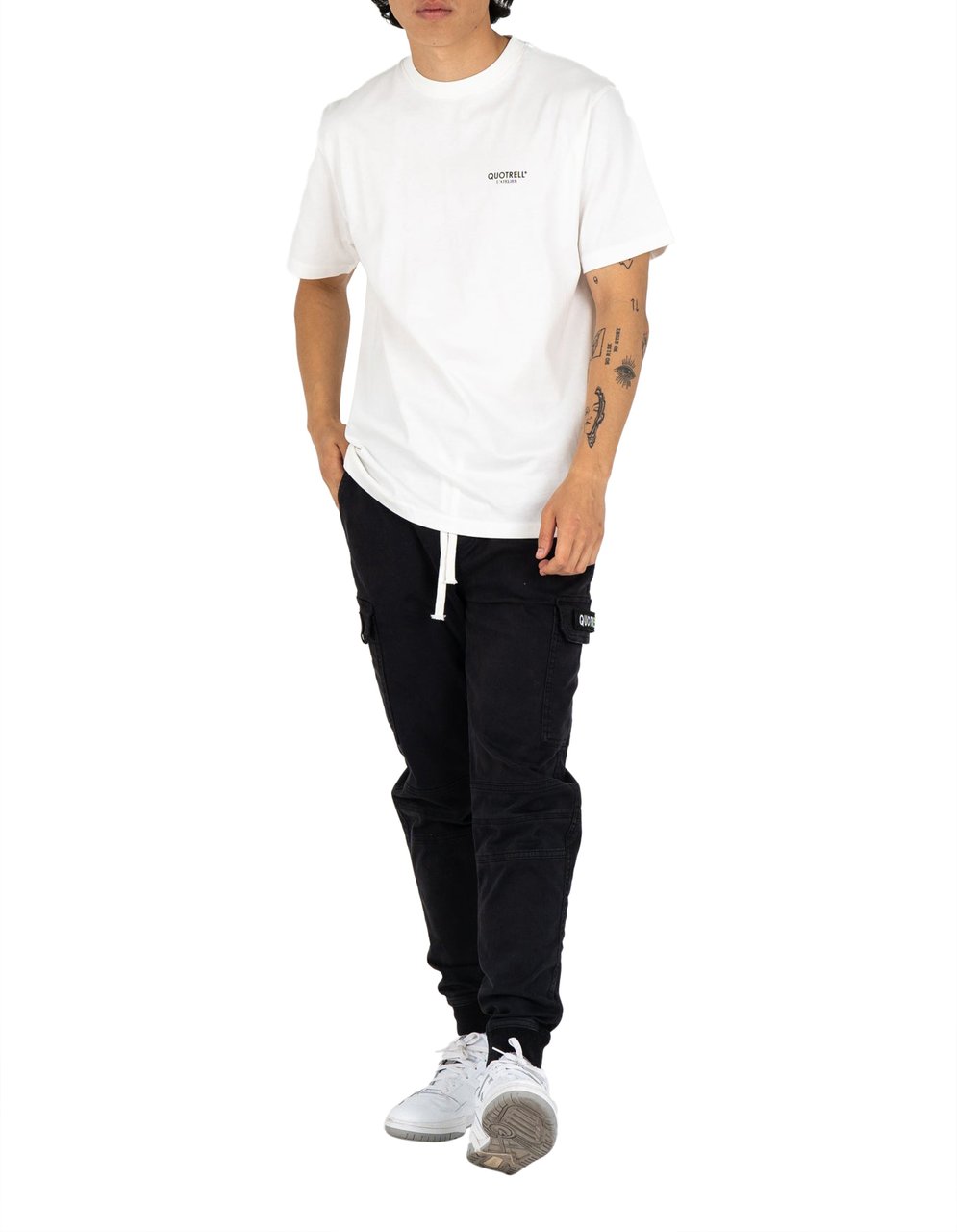 Quotrell L'atelier T-shirt | Off White/brown Wit