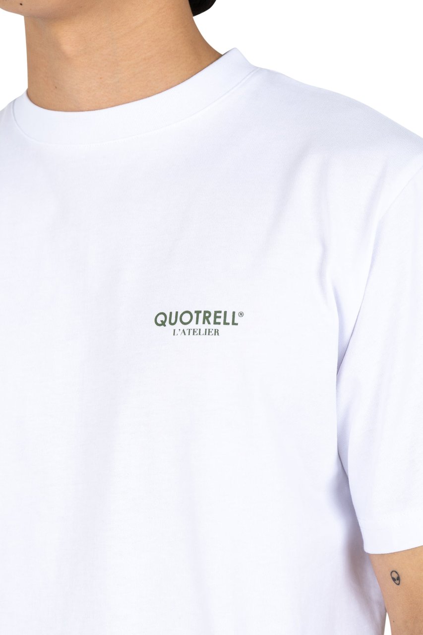 Quotrell L'atelier T-shirt | White/army Wit