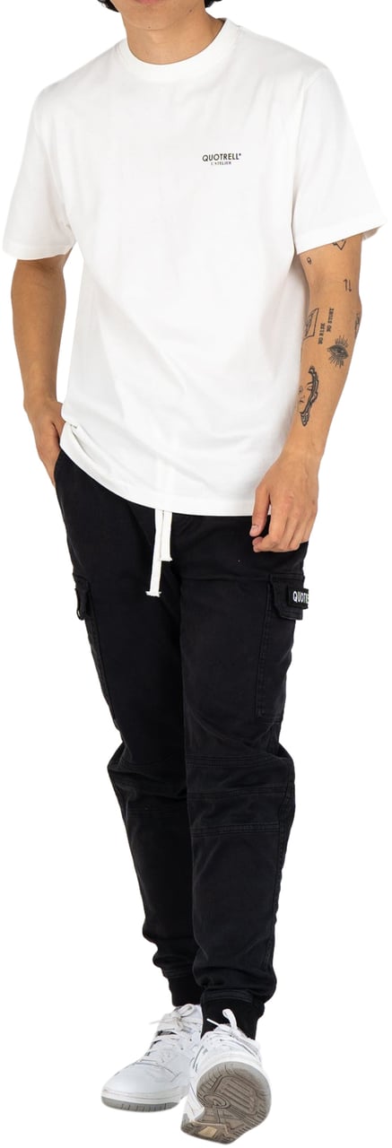 Quotrell L'atelier T-shirt | White/army Wit