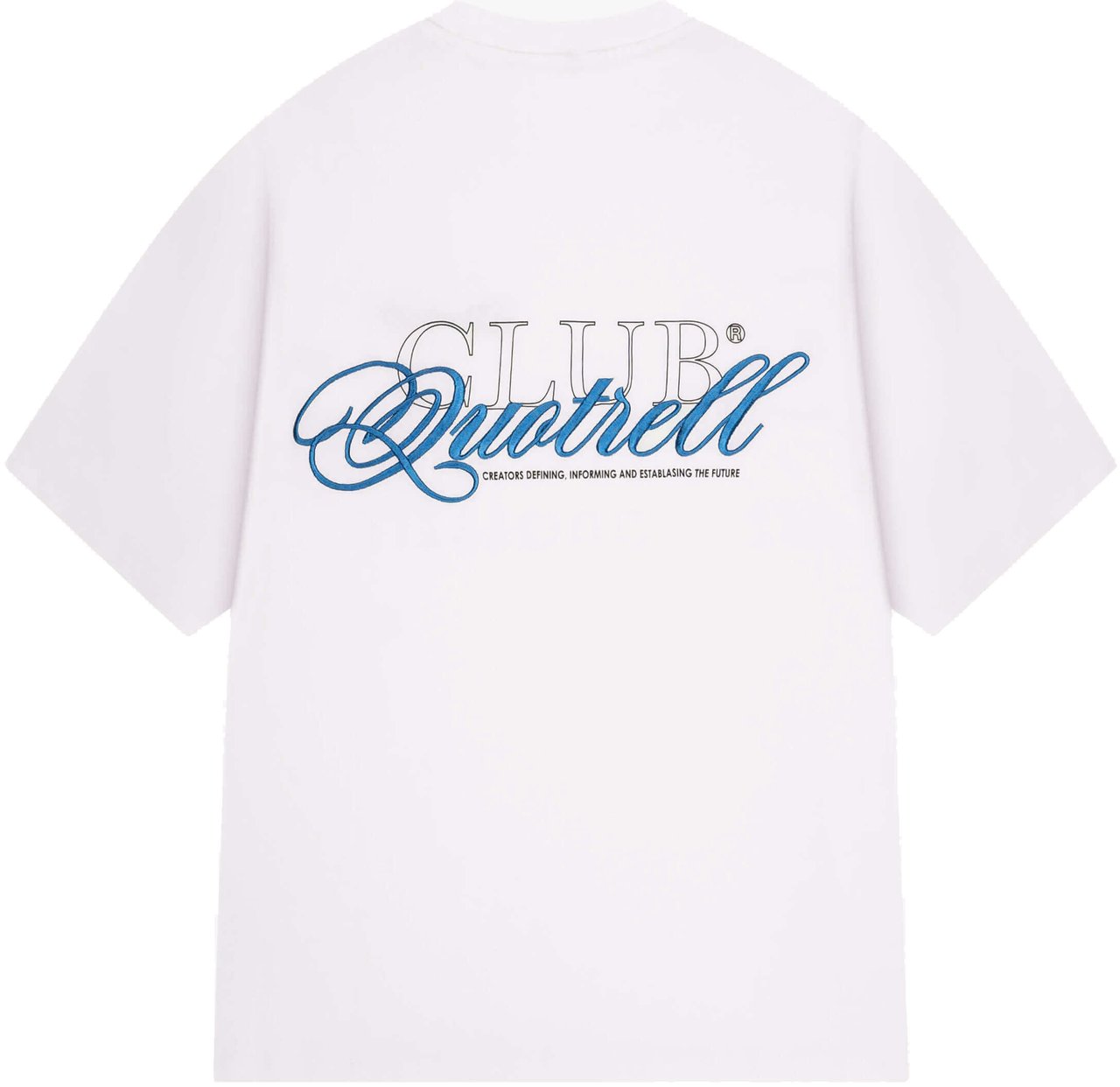Quotrell Futura Tee | White/blue Wit