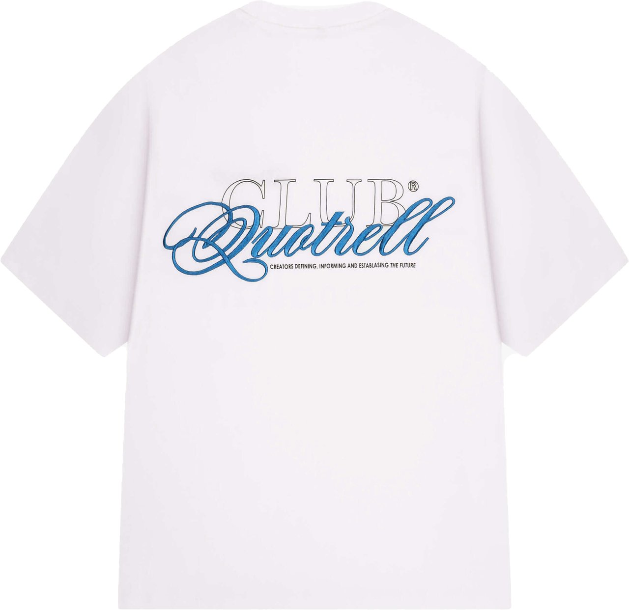 Quotrell Futura Tee | White/blue Wit