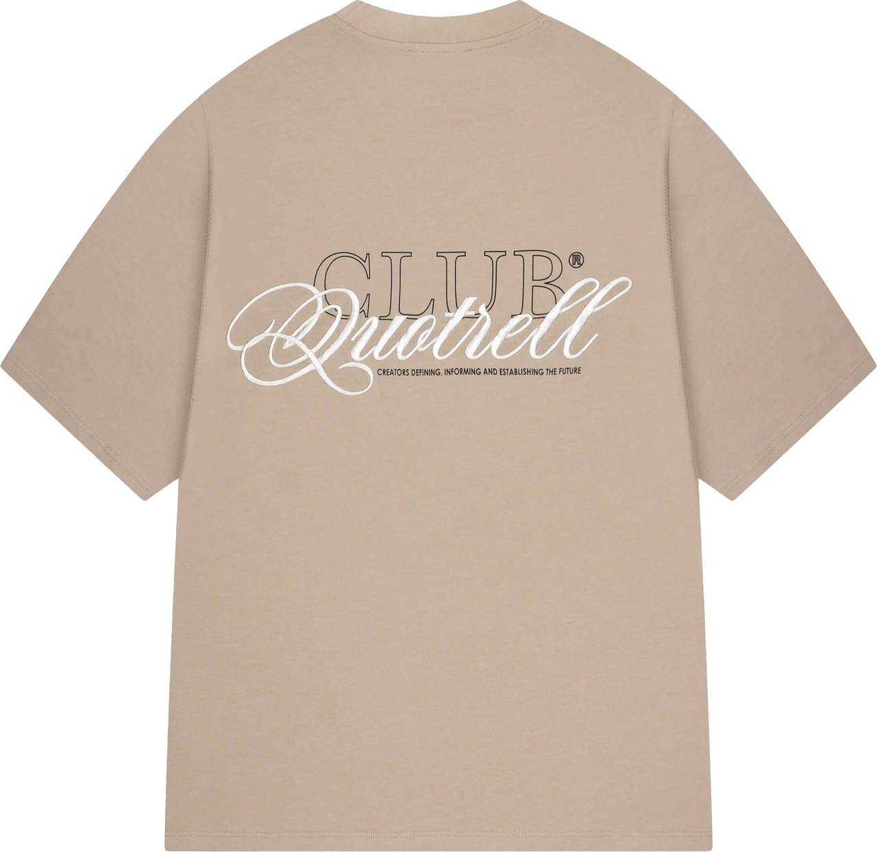 Quotrell Futura Tee | Greige/off White Beige