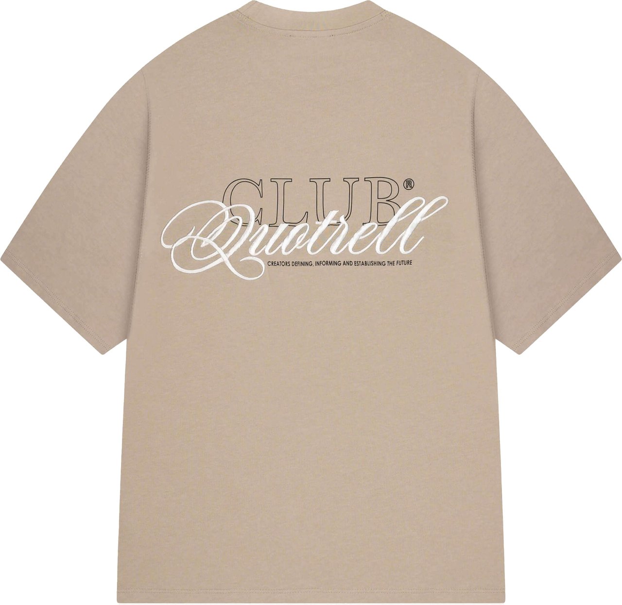 Quotrell Futura Tee | Greige/off White Beige