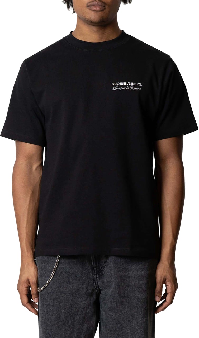 Quotrell Studios Tee | Black/white Zwart