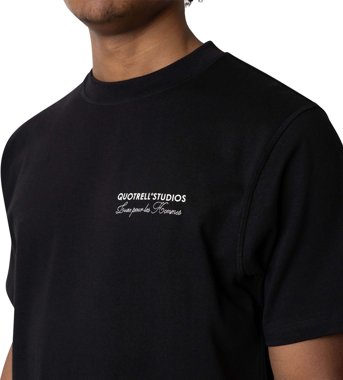 Quotrell Studios Tee | Black/white Zwart