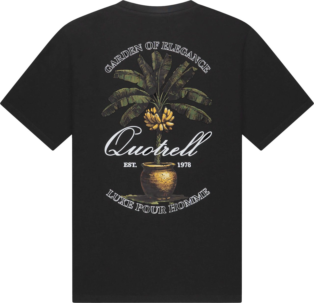 Quotrell Musa Tee | Black/white Zwart