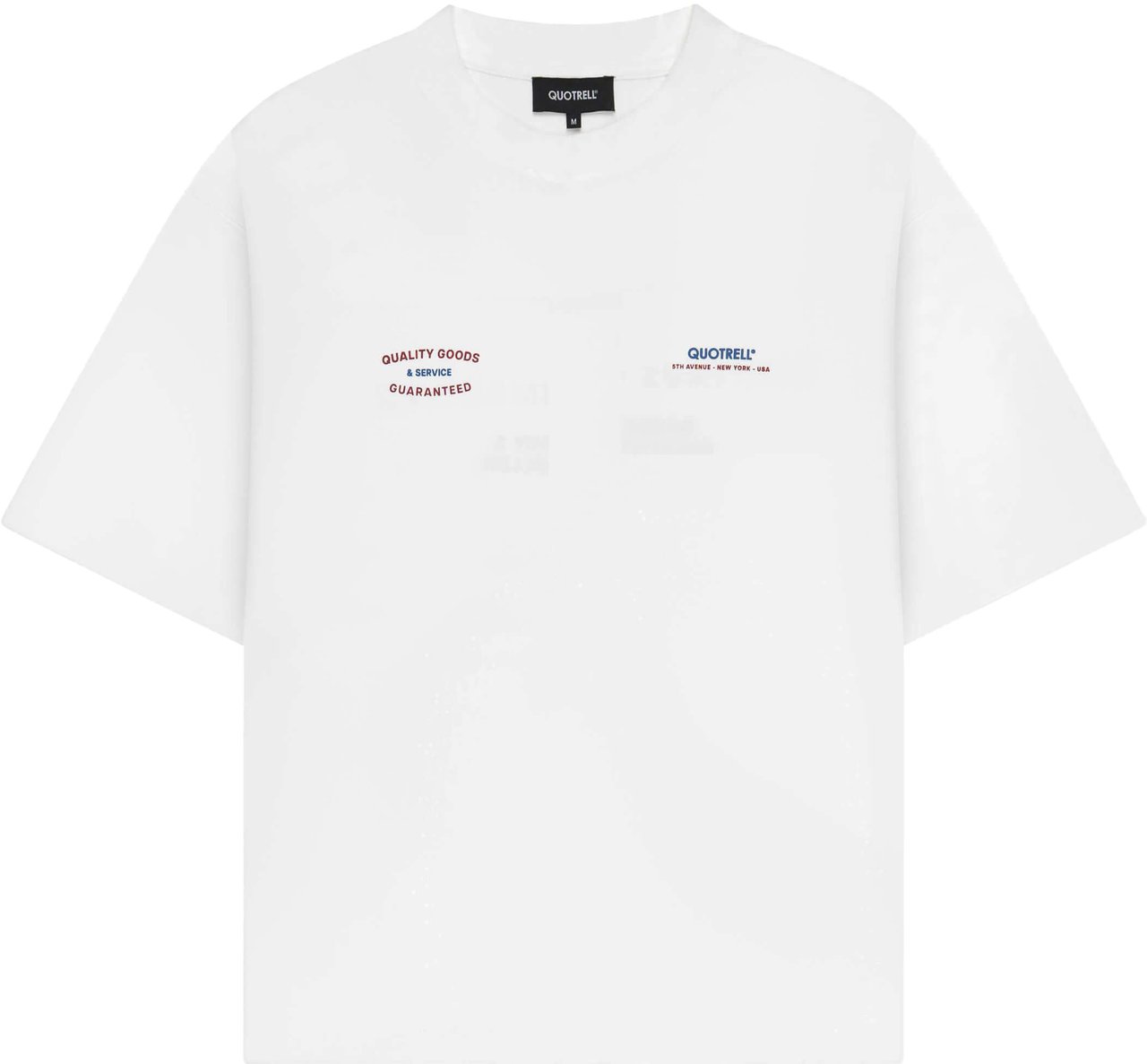Quotrell Heritage Tee | White/red Wit
