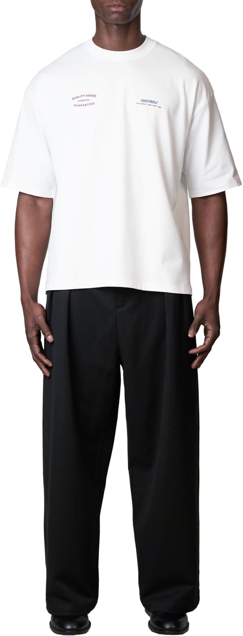 Quotrell Heritage Tee | White/red Wit