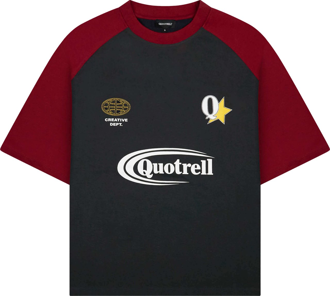 Quotrell Emilio Boxy Tee | Navy/red Navy