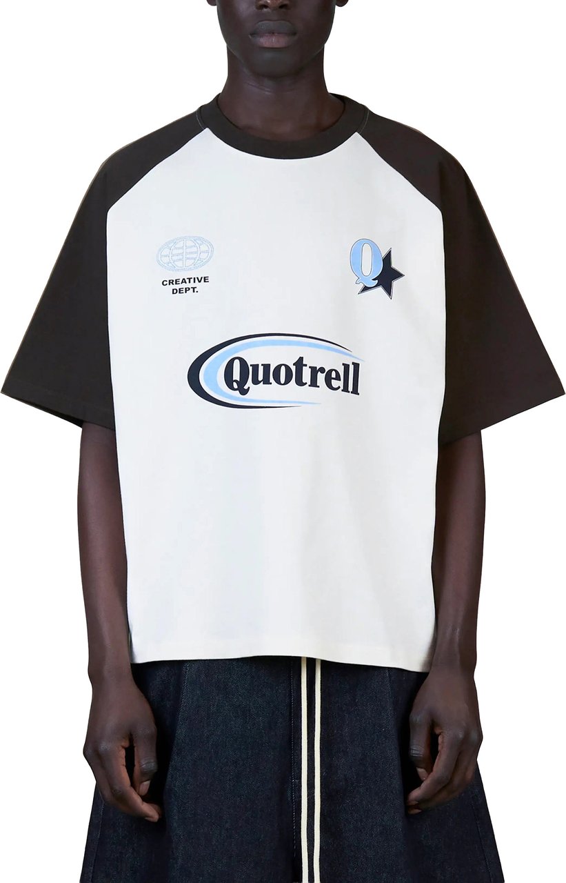 Quotrell Emilio Boxy Tee | Brown/light Blue Bruin